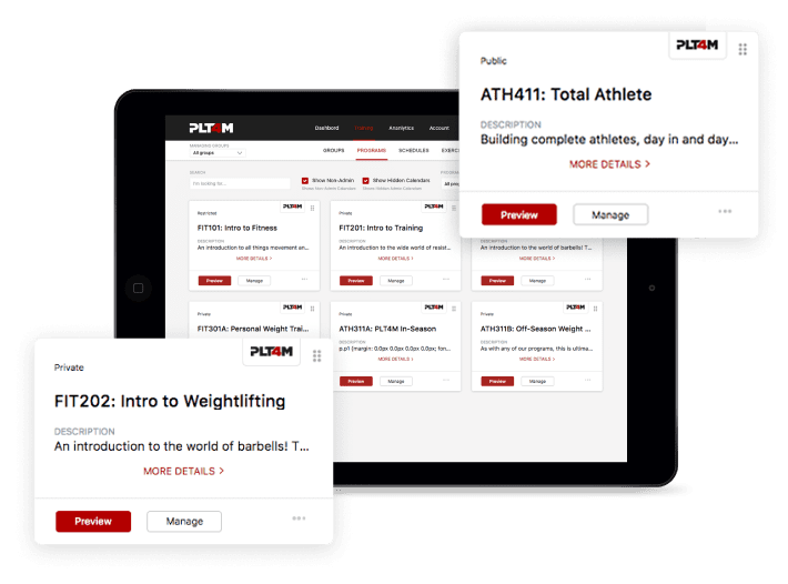 PLT4M Programs