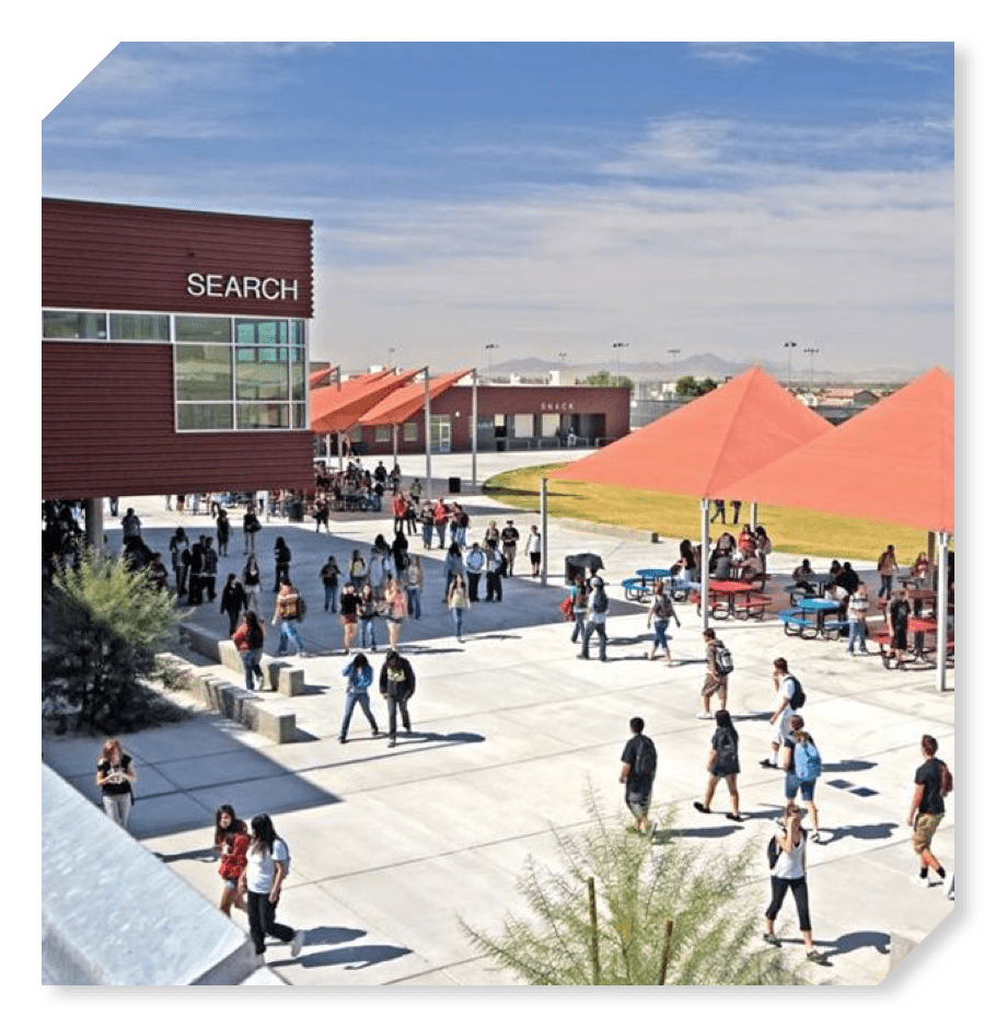 On campus at Kofa High School, part of the Yuma Union High School District in Arizona