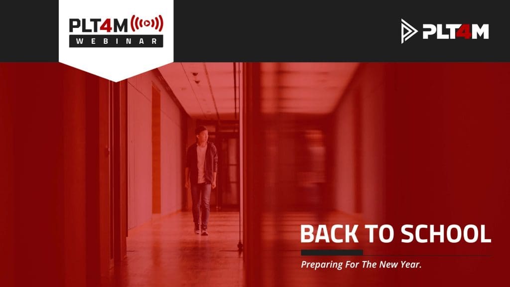 Back to school webinar slide image.