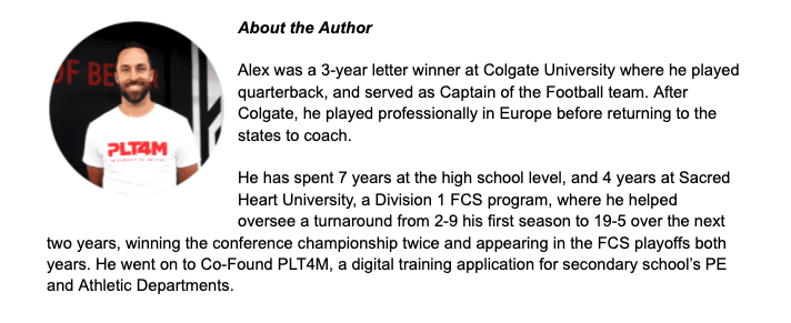 Alex Relph about the author page.