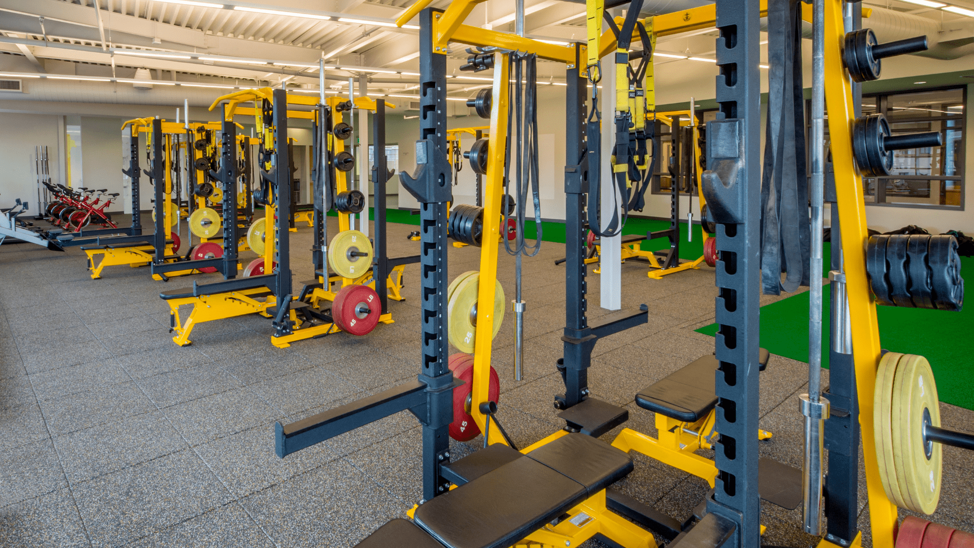 football weight room