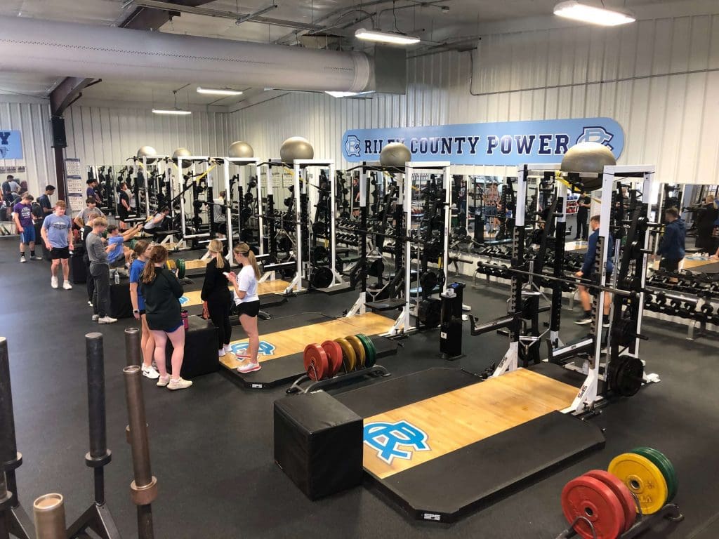 Riley County weight room.