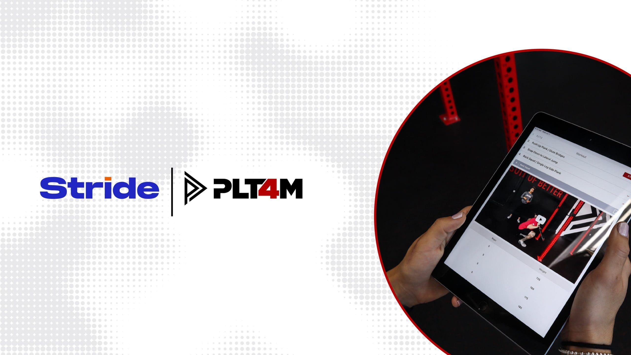 Stride and PLT4M partnership cover photo.