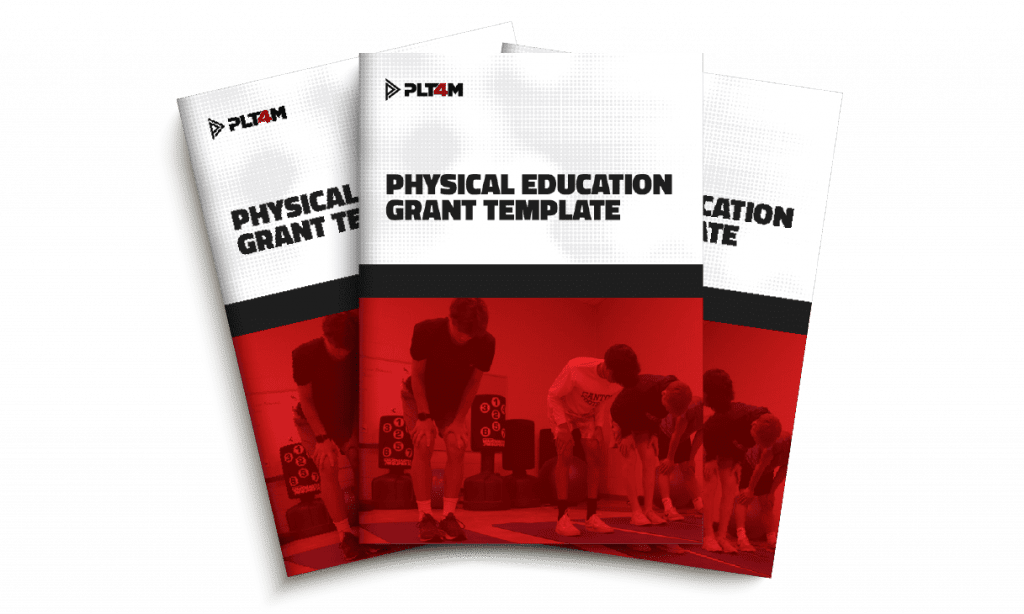 Physical education grant template cover page.