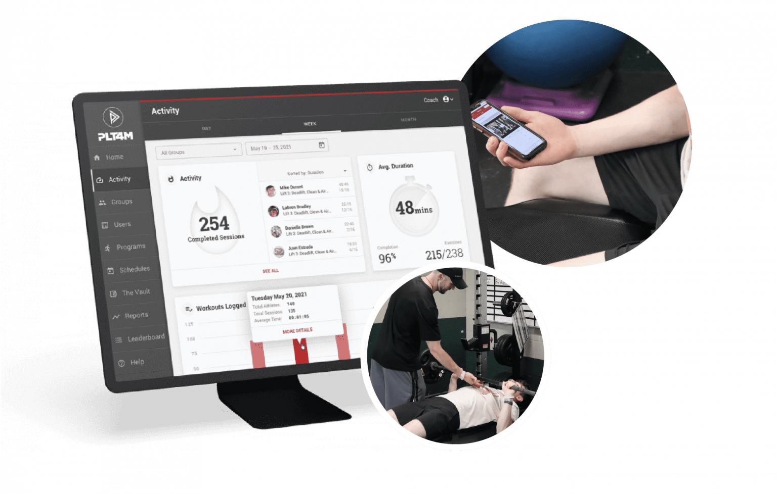 Strength & Conditioning Software For Athletics | PLT4M