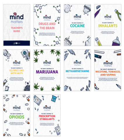 Topics covered in Mind Matters Drug Education lesson plans