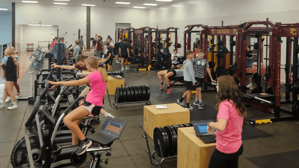 Inside look at the hustle and bustle of Pike Central's weight room.