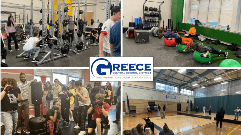 Collage of PE classes at Greece Central School District.