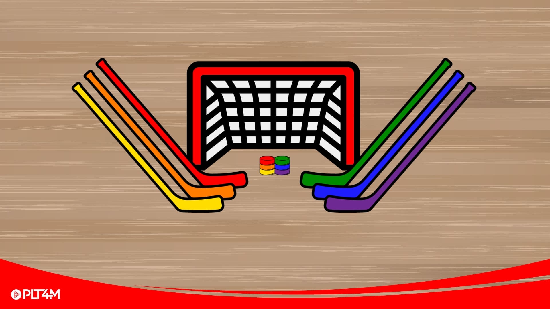 Floor hockey PE lesson plans cover photo.