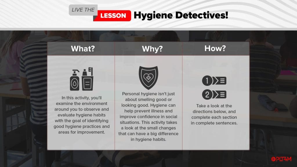 Live the lesson introduction from health lesson plans.