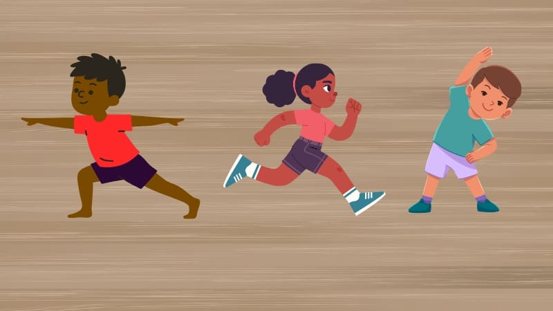 Fitness games for elementary PE cover graphic