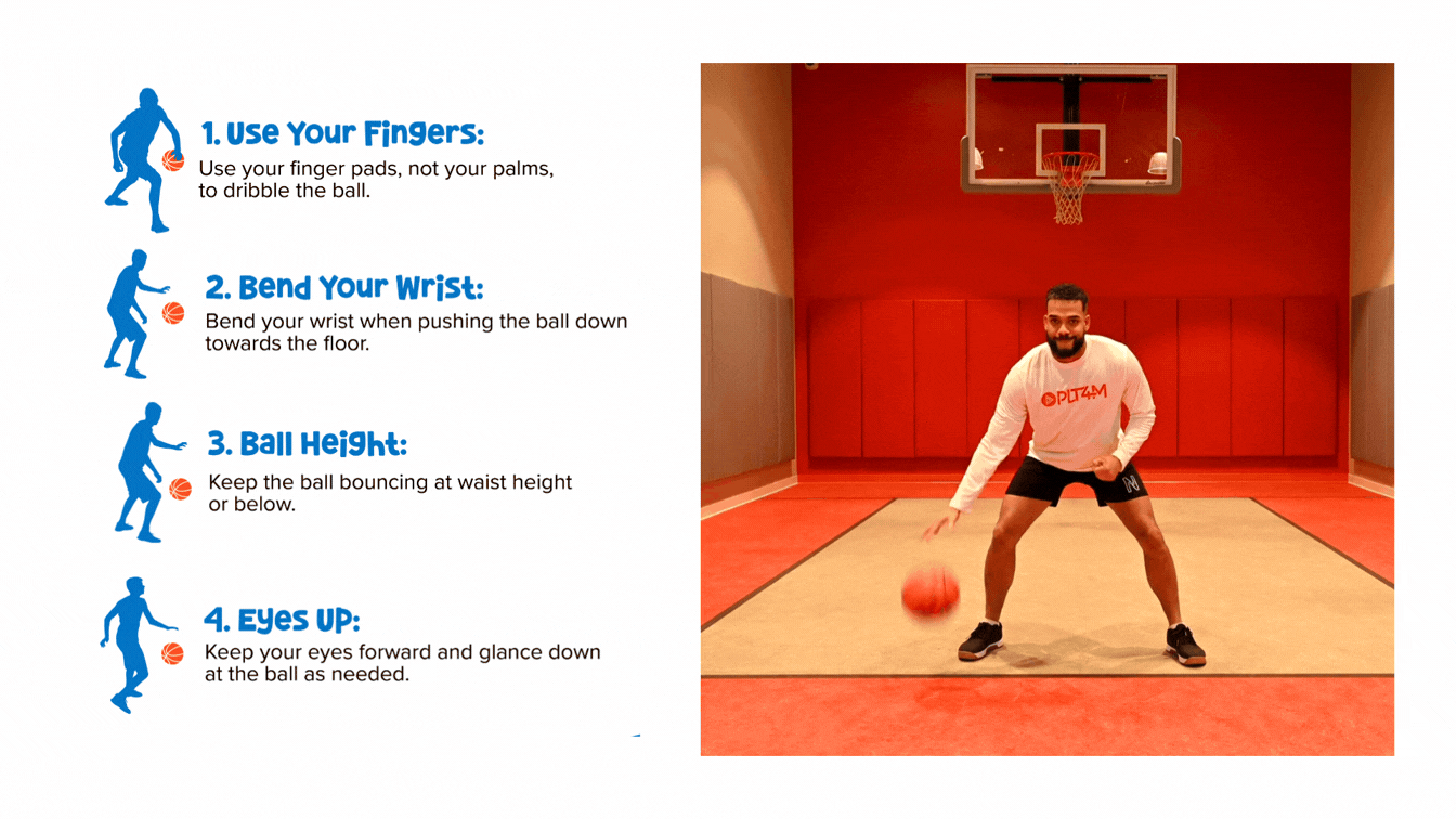 Dribbling with hands GIF