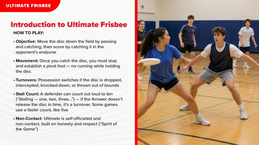 Ultimate frisbee rules for pe image
