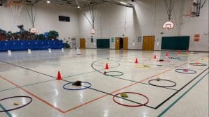Elementary pe set up at pepper ridge